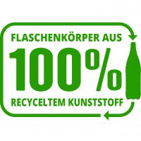 Logo recyceltem Kunststoff